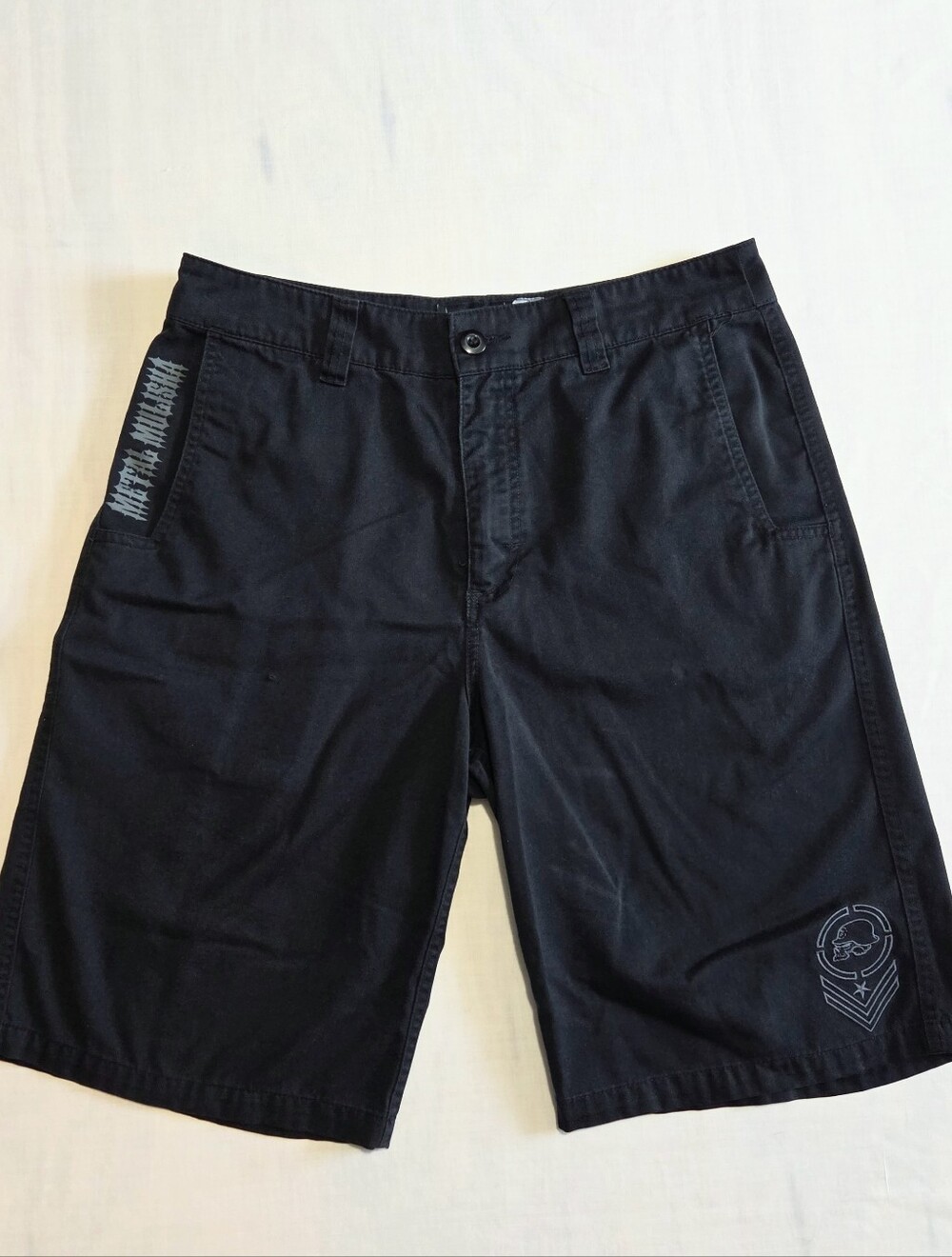 Punk Emo Skate Metal Mulisha Black Shorts 32